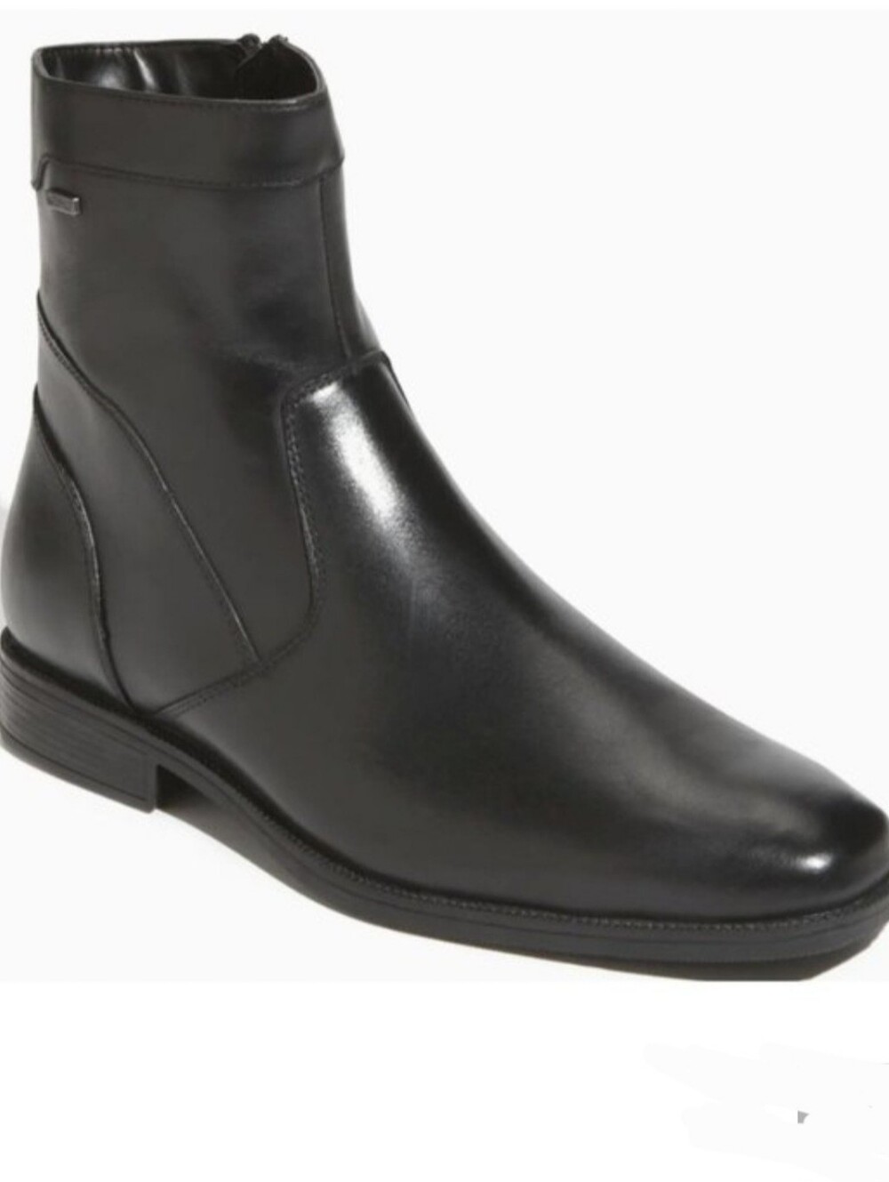 Blondo Valeria Black Leather Side Zip Ankle Waterproof Boot Size 9.5 M